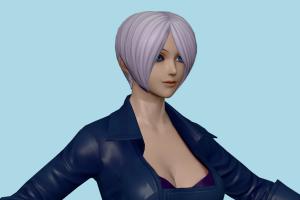 KOF Angel King-of-Fighters, kof, woman, female, people, human, xna, characters, rigged